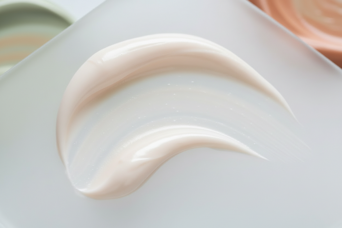 Pharmacist at Mixwell Compounding Pharmacy preparing a custom anti-aging cream with Tretinoin and Niacinamide.