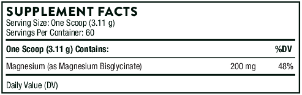 Thorne Magnesium Bisglycinate - 187 Grams