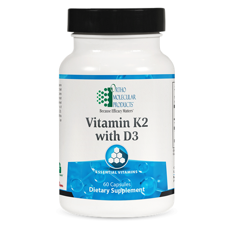 Vitamin K2 with D3 (60 Capsules) by Ortho Molecular Products