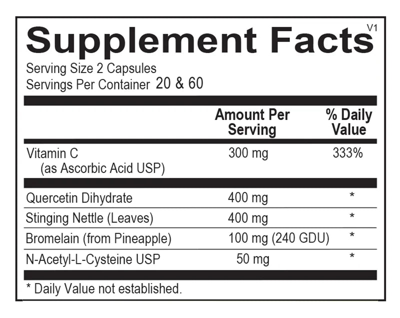 Natural D-Hist (40 Capsules) by Ortho Molecular Products