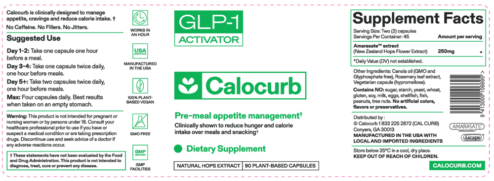 Calocurb 90 capsules front bottle