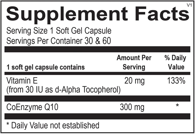 CoQ-10 300 mg (30 Capsules) by Ortho Molecular Products