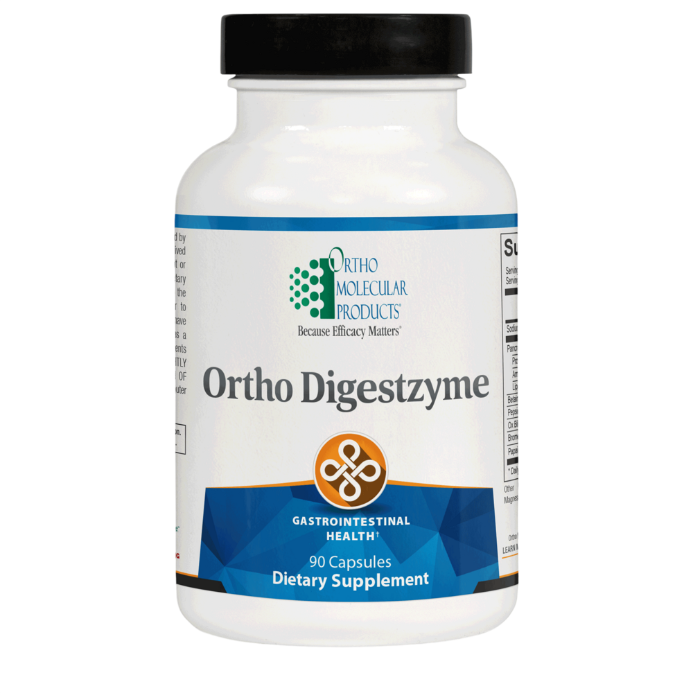Ortho Digestzyme is a comprehensive blend of enzymes used to support healthy digestion and maximize nutrient absorption.