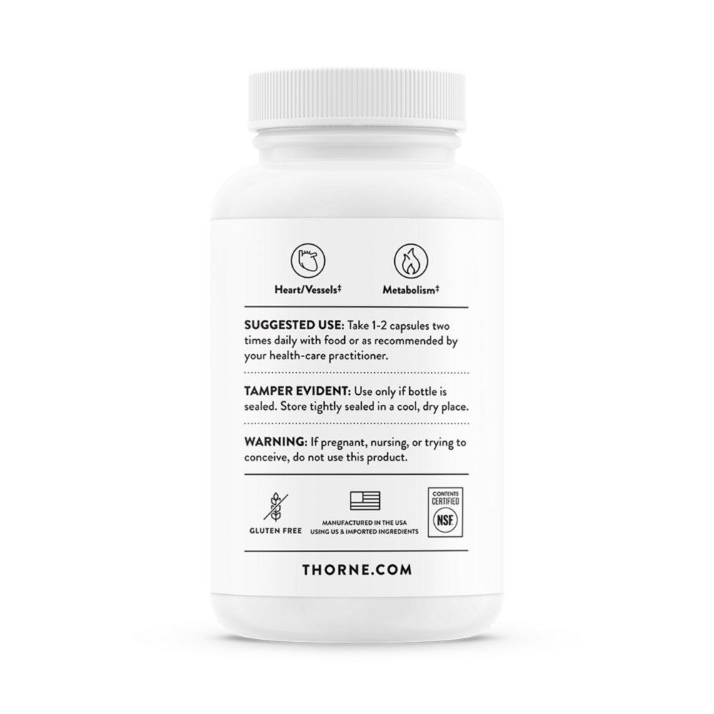 Berberine – Blood Sugar & Metabolic Support by Thorne (60 Capsules)