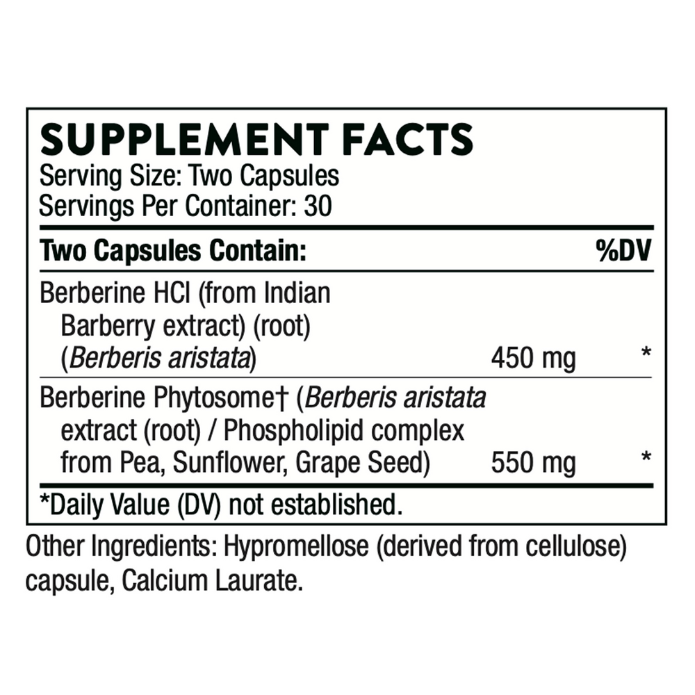 Berberine – Blood Sugar & Metabolic Support by Thorne (60 Capsules)