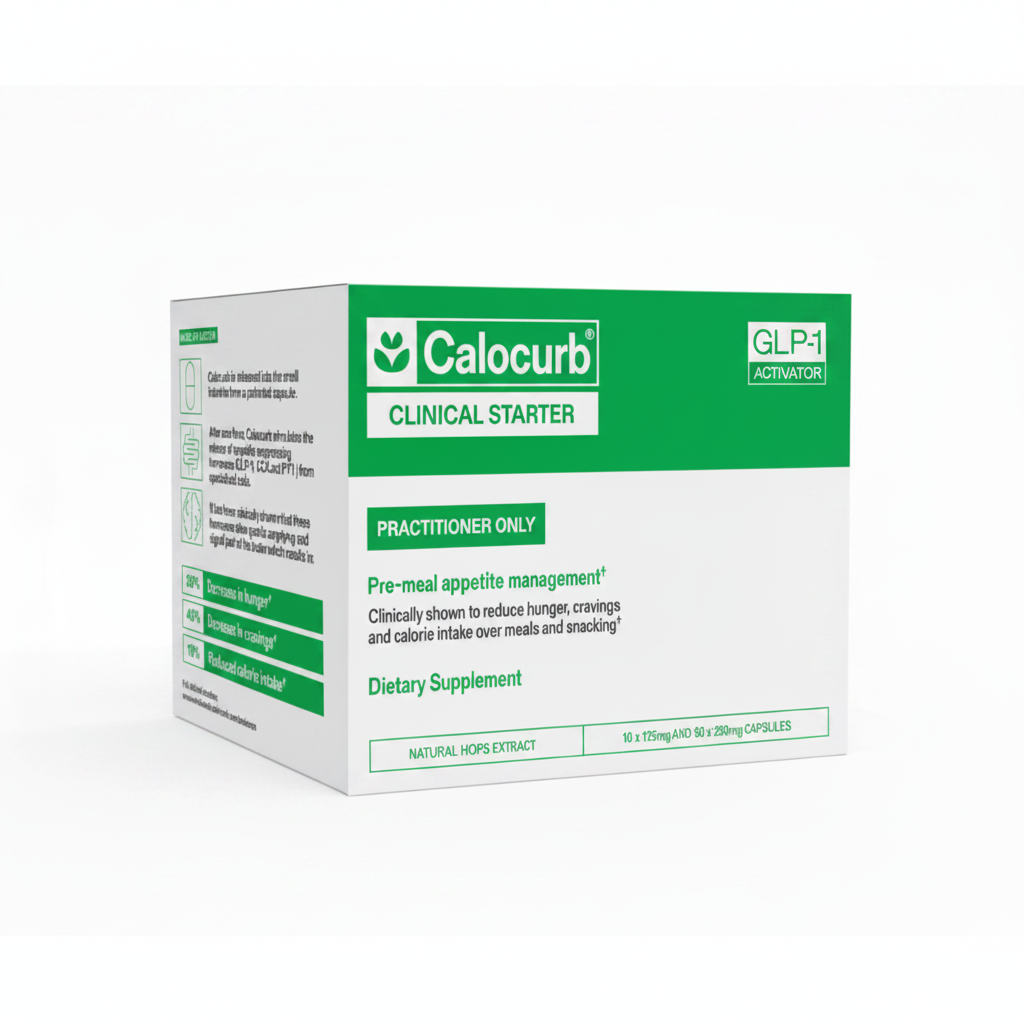 Calocurb Clinical Starter Pack – Amarasate natural hops extract GLP-1 activator for pre-meal appetite and weight management, dietary supplement