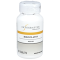 Supplement bottle labeled 'Riboflavin' by Integrative Therapeutics on a white background