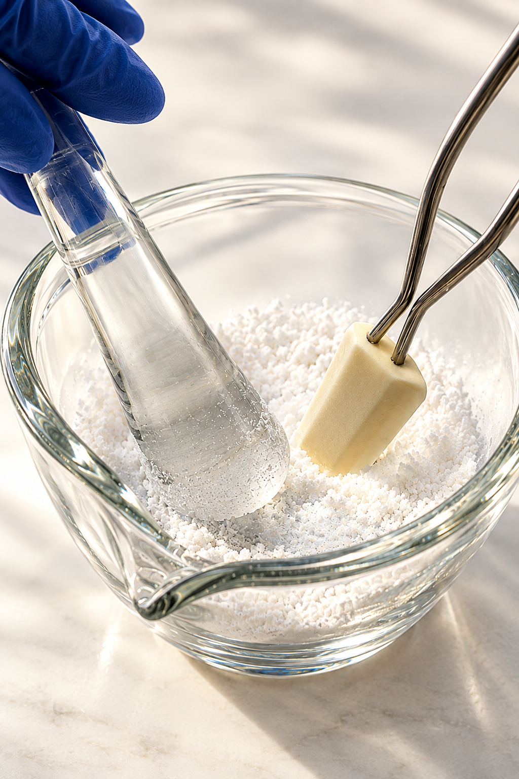 A Mixwell pharmacist preparing a compounded medication by hand in Chino, California