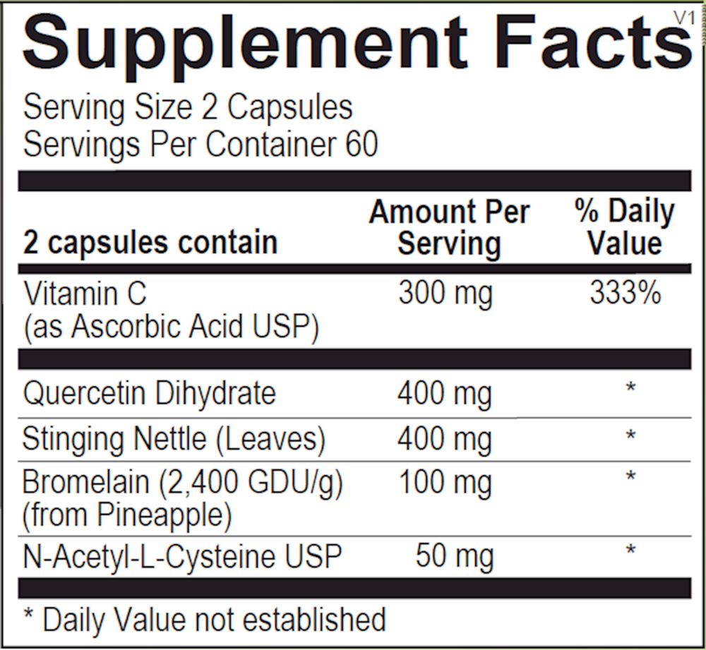 Natural D-Hist - Ortho Molecular Products – Mixwell Compounding