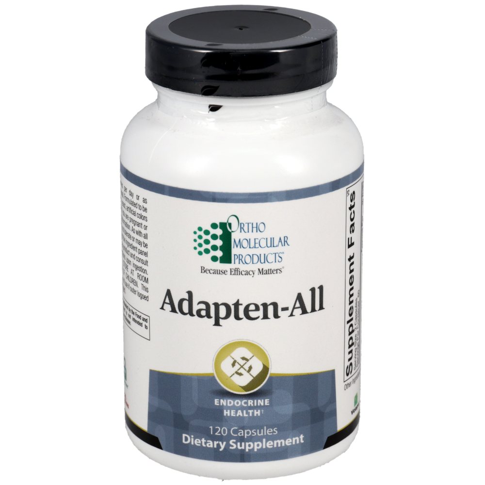Adapten-All 120 Capsules front label - Ortho Molecular Products