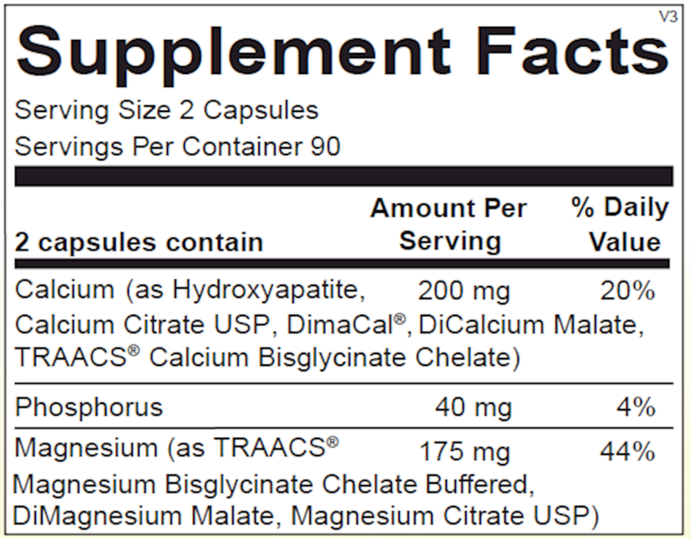 Reacted Cal-Mag (180 Capsules)