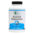 Ortho Molecular Products Reacted Magnesium dietary supplement, 180 capsules, featuring high-absorption magnesium bisglycinate chelate.