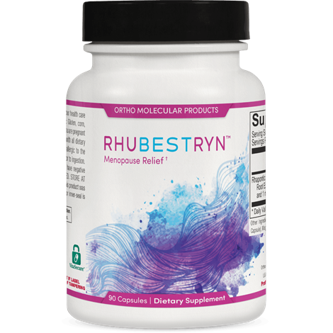Rhubestryn 90 Capsules bottle - Ortho Molecular Products Menopause Relief