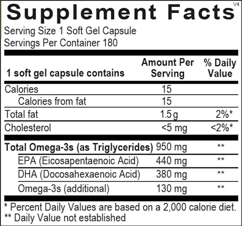 orthomega 820 180 capsules ortho molecular products label
