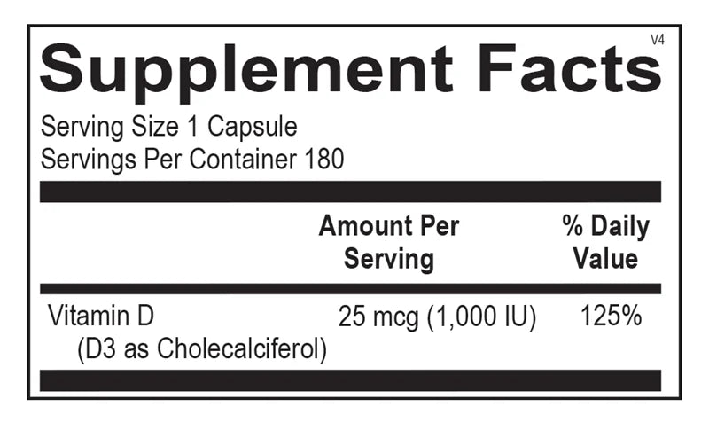 vitamin d 1000 iu ortho molecular product bottle 180 label